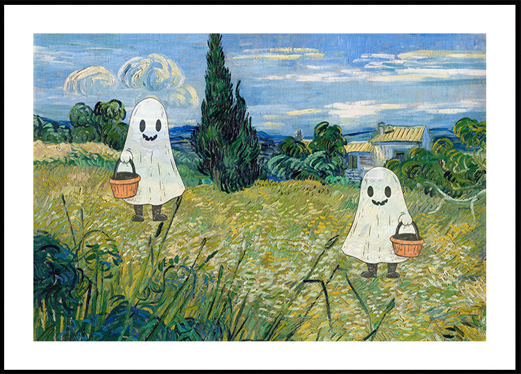 Manifesto del paesaggio di Halloween