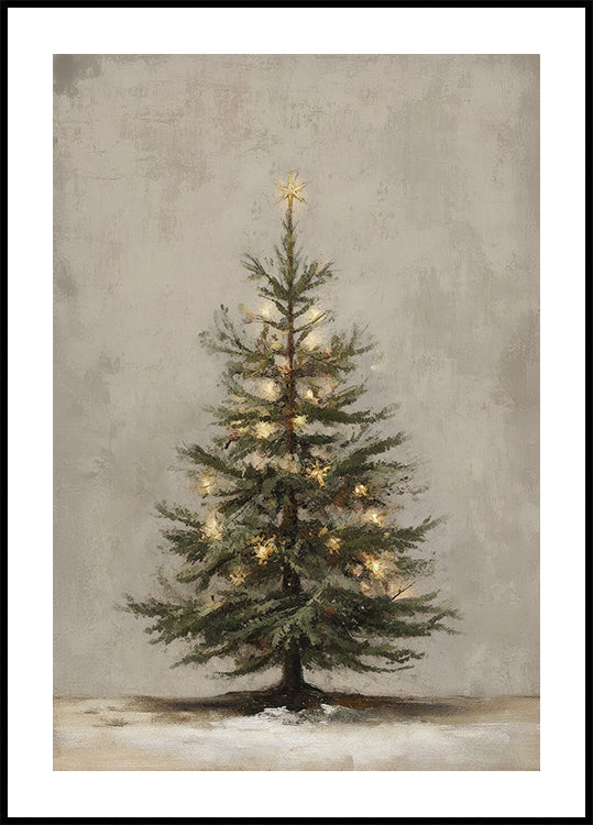 Poster vintage dell'albero di Natale