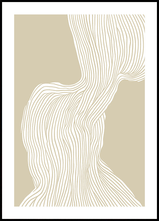 Poster di paesaggi lineari fluenti