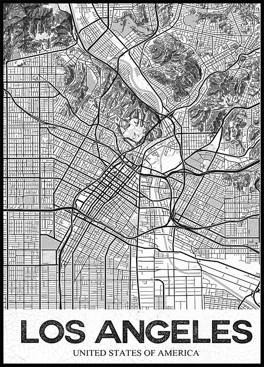 Los Angeles White Plakat