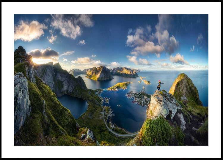 Poster con vista su Reinebringen