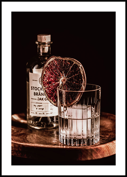 Il poster del gin sorseggiando