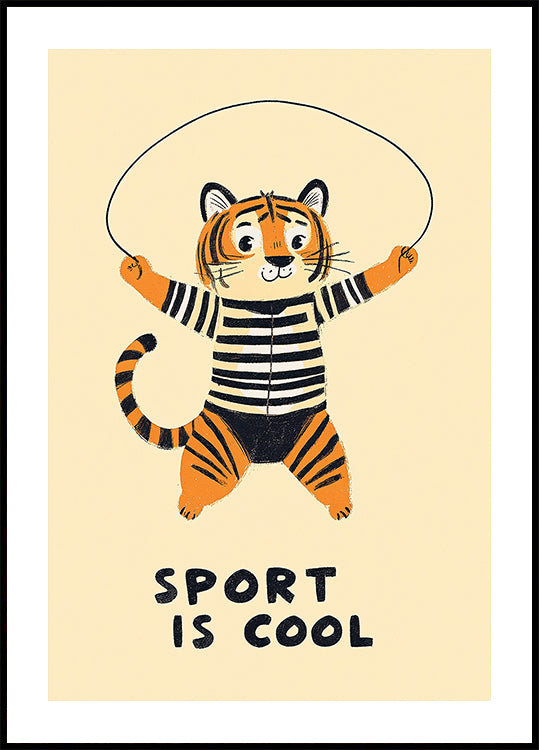 Divertimento con la tigre che salta
