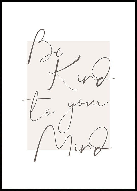 Sii gentile con la tua mente 4 poster