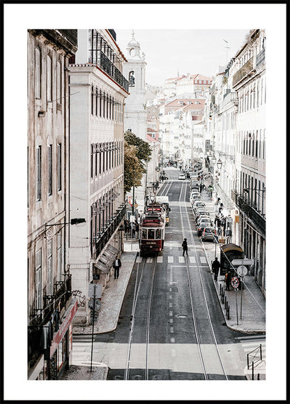 Manifesto della strada del tram di Lisbona