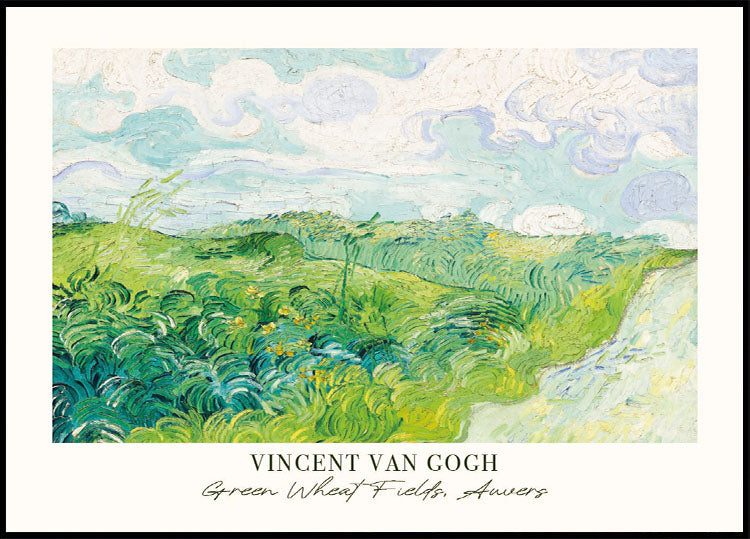 Poster Campi di grano verde di Vincent van Gogh