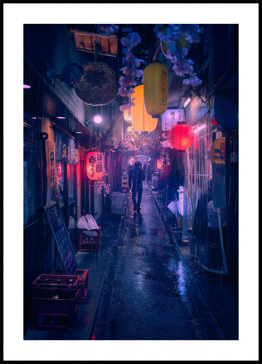 Tokyo pioggia blu