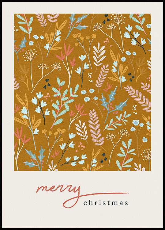 Poster in bronzo di Buon Natale