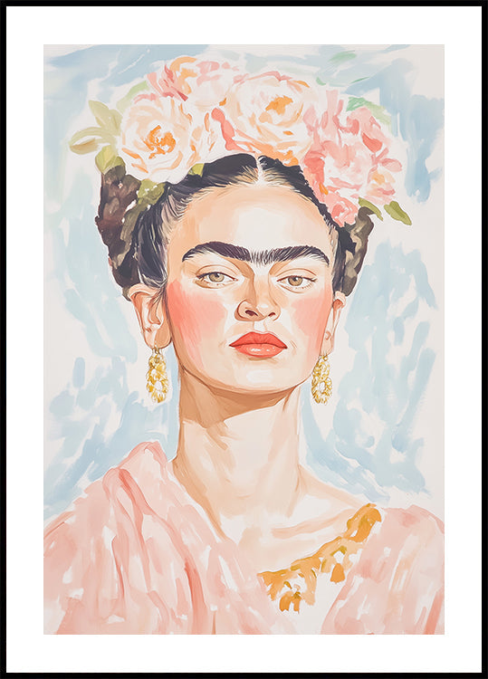 Poster a colori pastello Frida