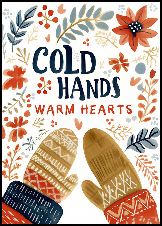 Poster magico dei guanti accoglienti