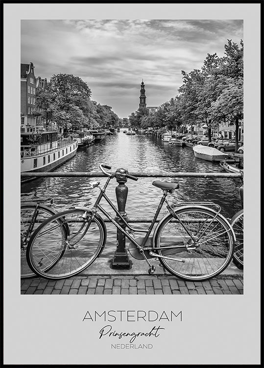 In primo piano: il poster di AMSTERDAM Prinsengracht