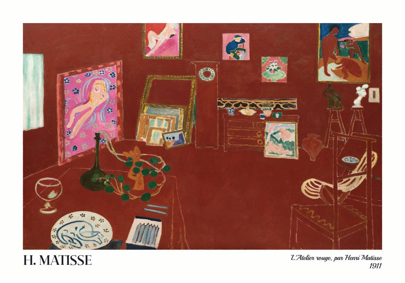 Poster Lo Studio Rosso di Henri Matisse