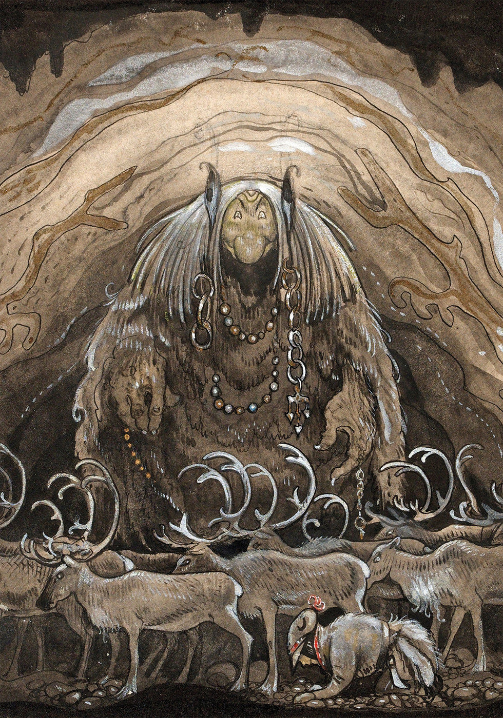 Jul Bock Rita Poster della vittima Julbocken II di John Bauer Nila | Posterbox