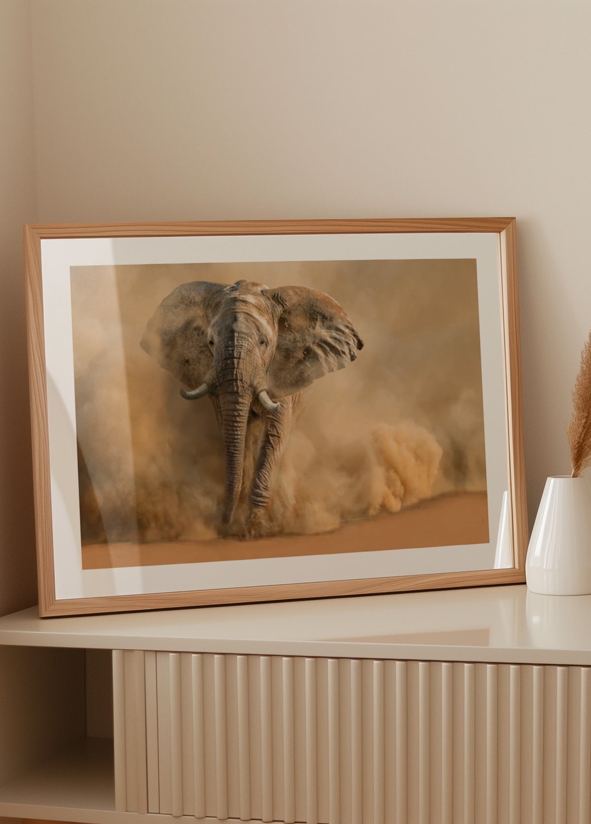 Maestosa nuvola di polvere di elefante