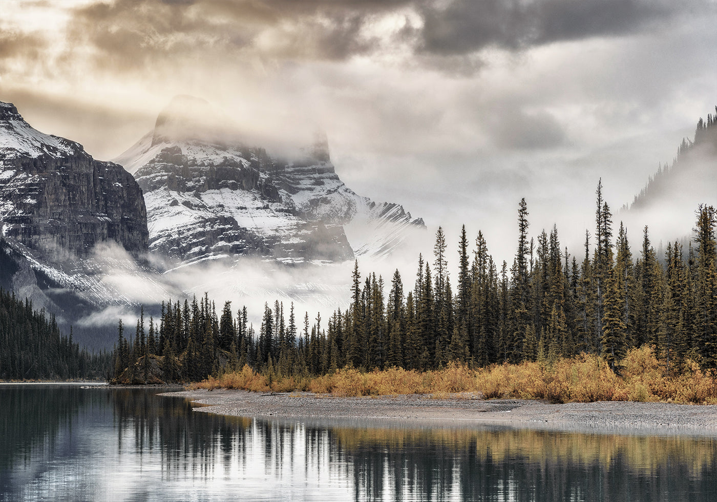 Manifesto del lago Maligne 