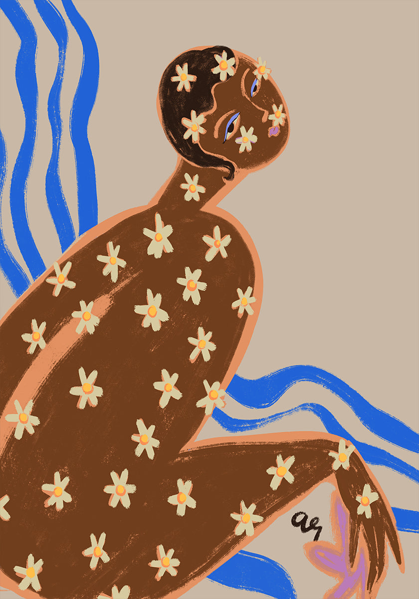 Poster di margherite in fiore