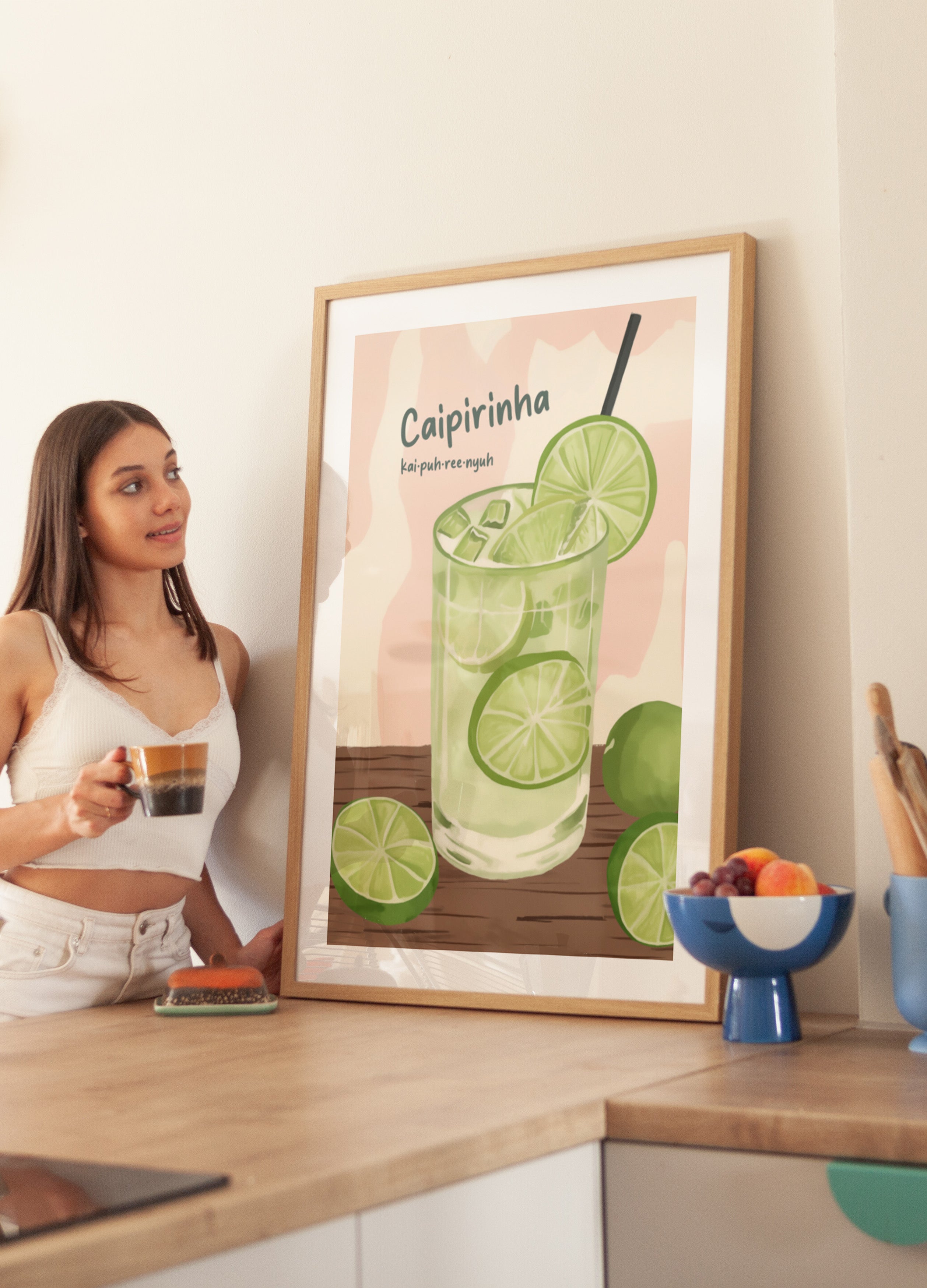 Caipirinha rinfrescante al lime