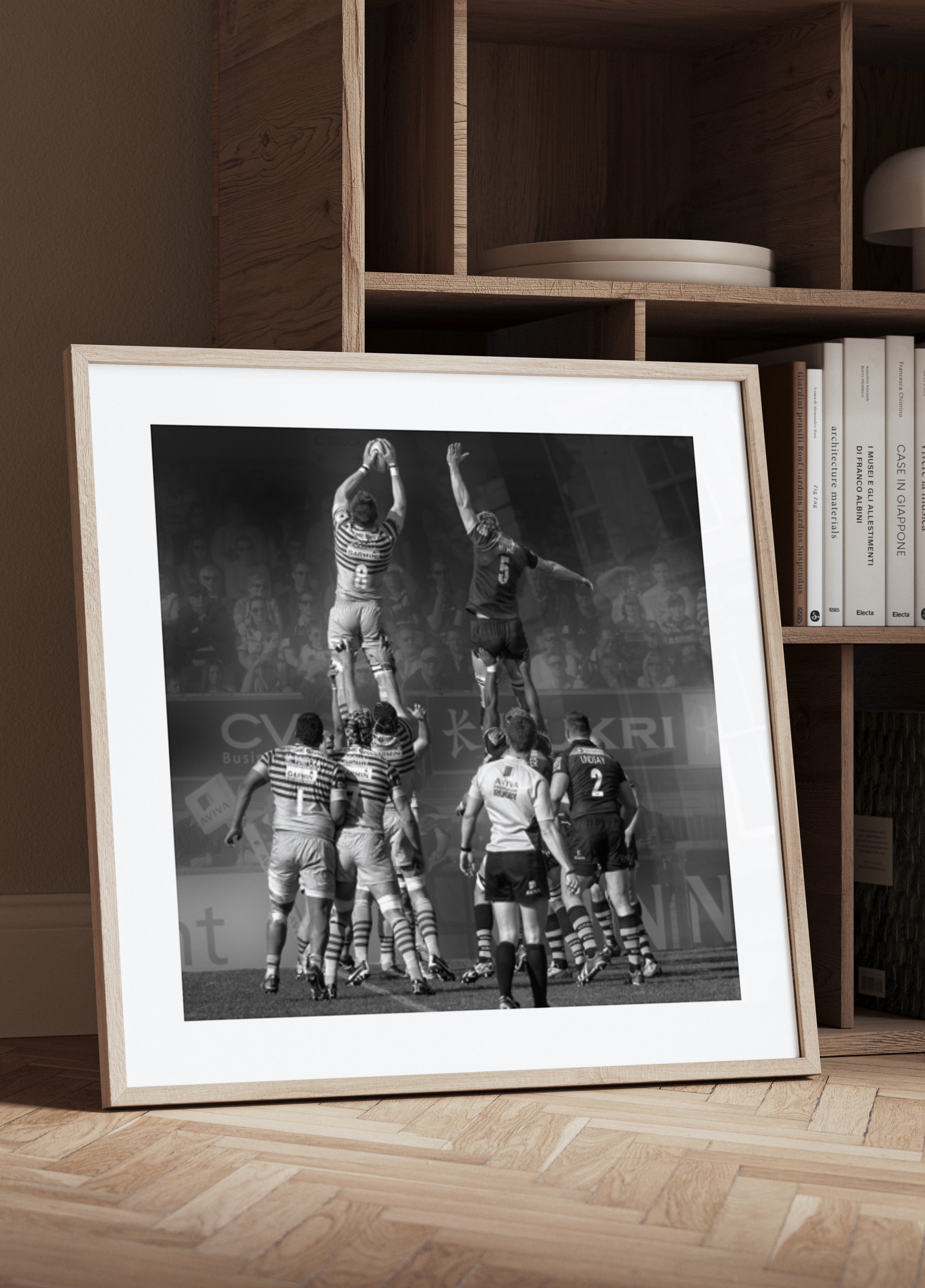 Azione di rimessa laterale nel rugby