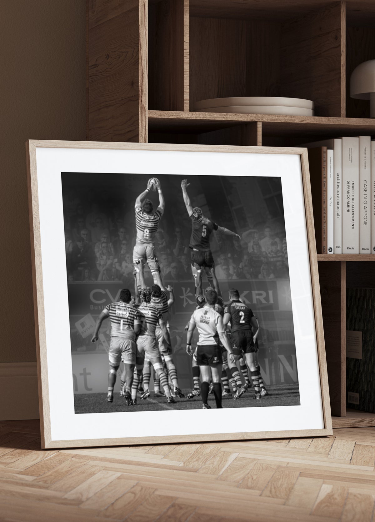 Azione di rimessa laterale nel rugby
