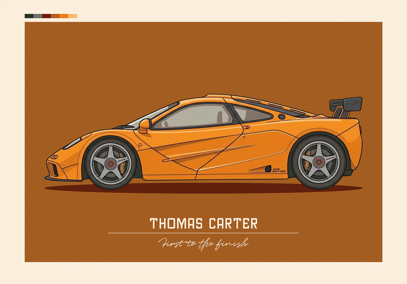 Sport Car Personal 6 Plakat - Posterbox