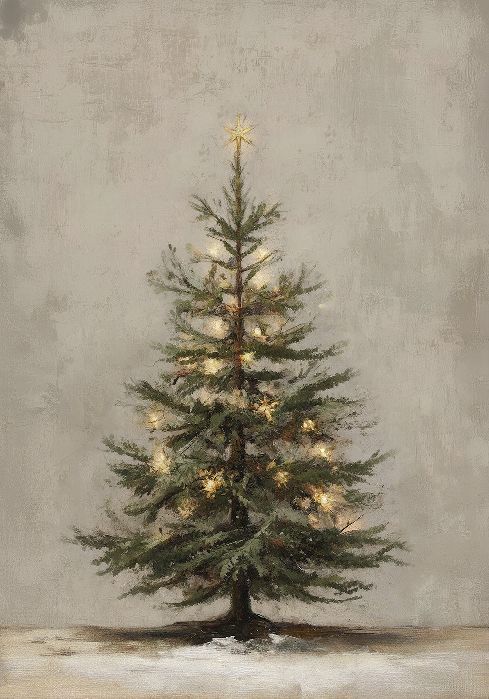 Poster vintage dell'albero di Natale