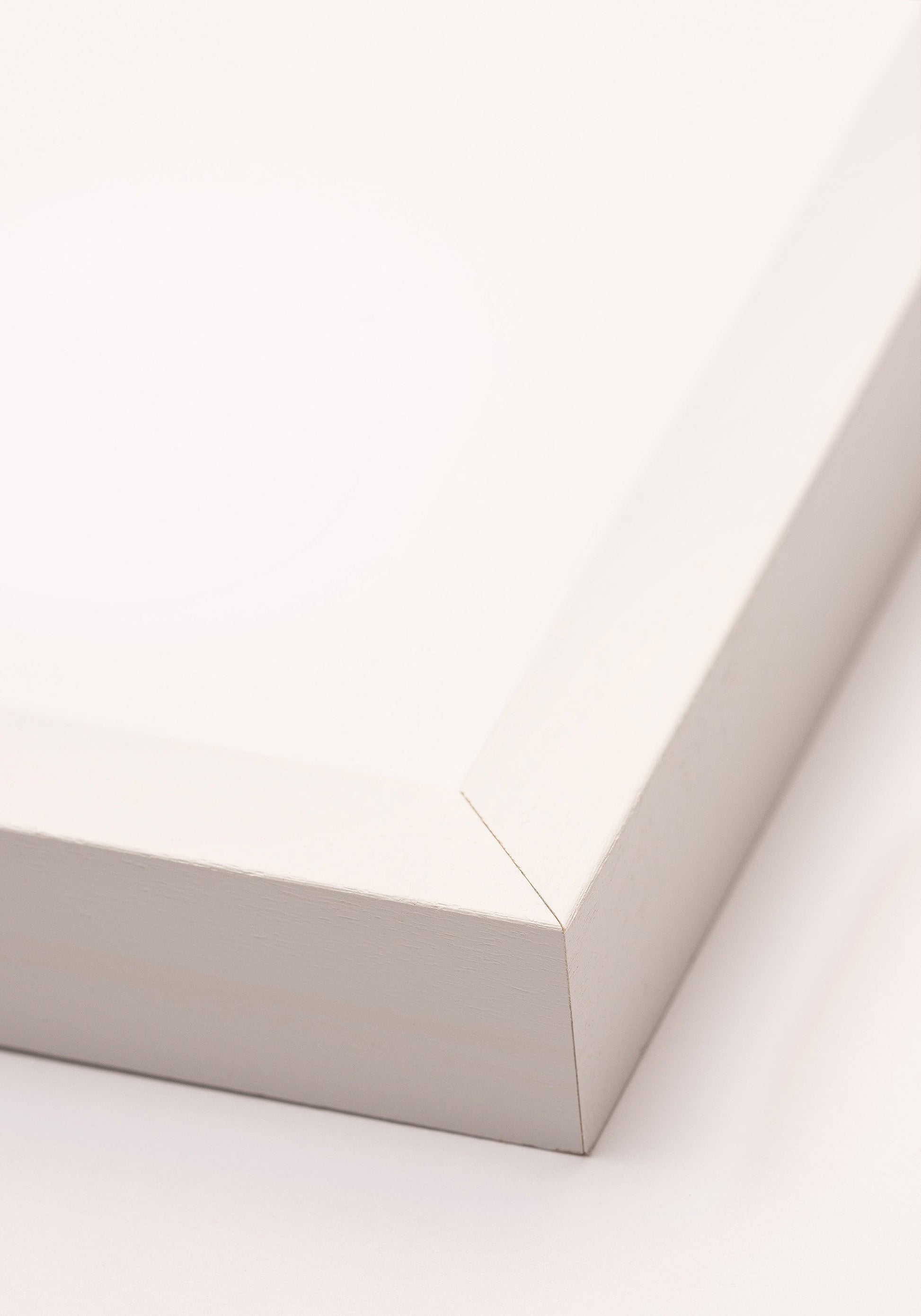 Cornice in legno bianco, quadrata