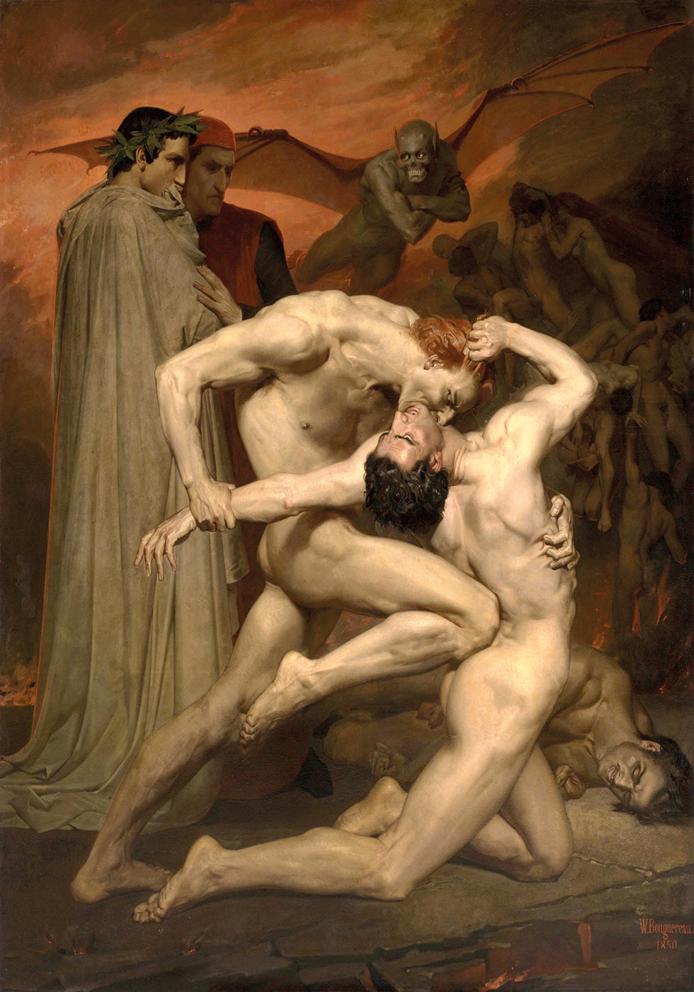 William Bouguereau-Dante and Virgile Poster - Posterbox
