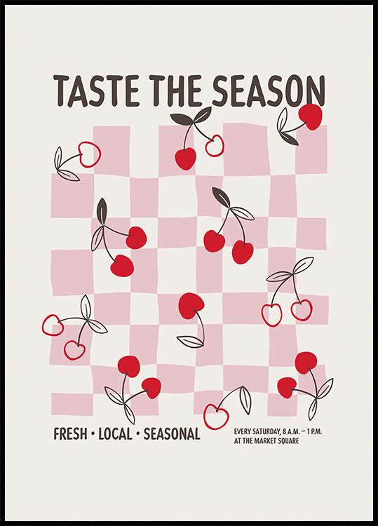 Farmers Market Cherries Plakat - Posterbox