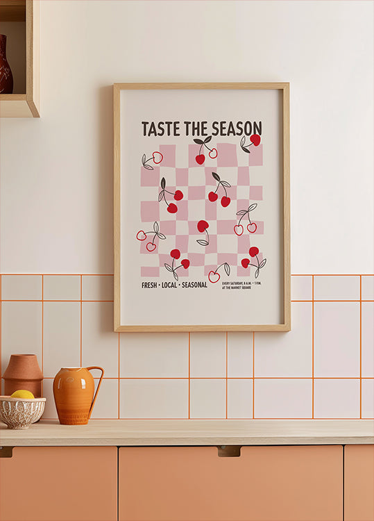 Farmers Market Cherries Plakat - Posterbox