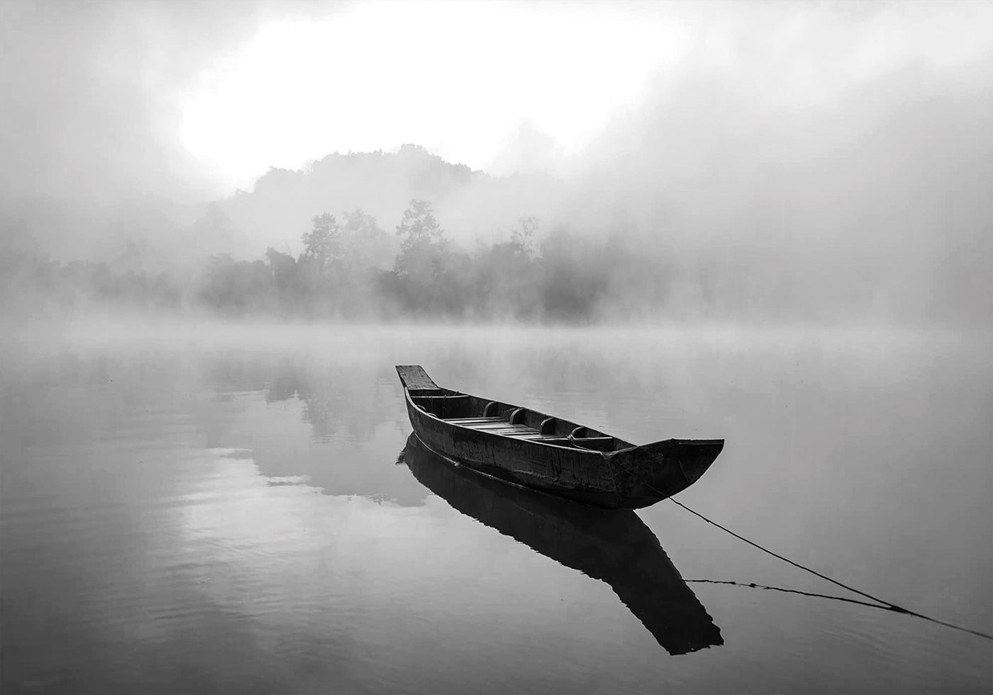 Alone Boat Plakat - Posterbox.dk