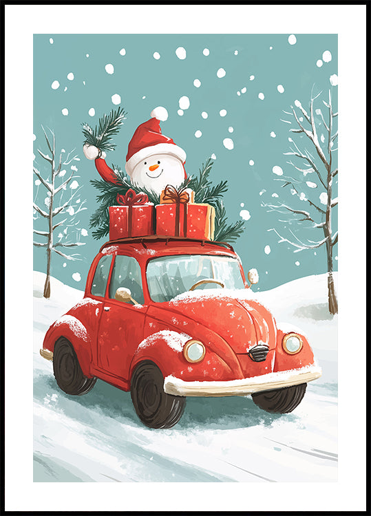Christmas Road Trip Plakat - Posterbox