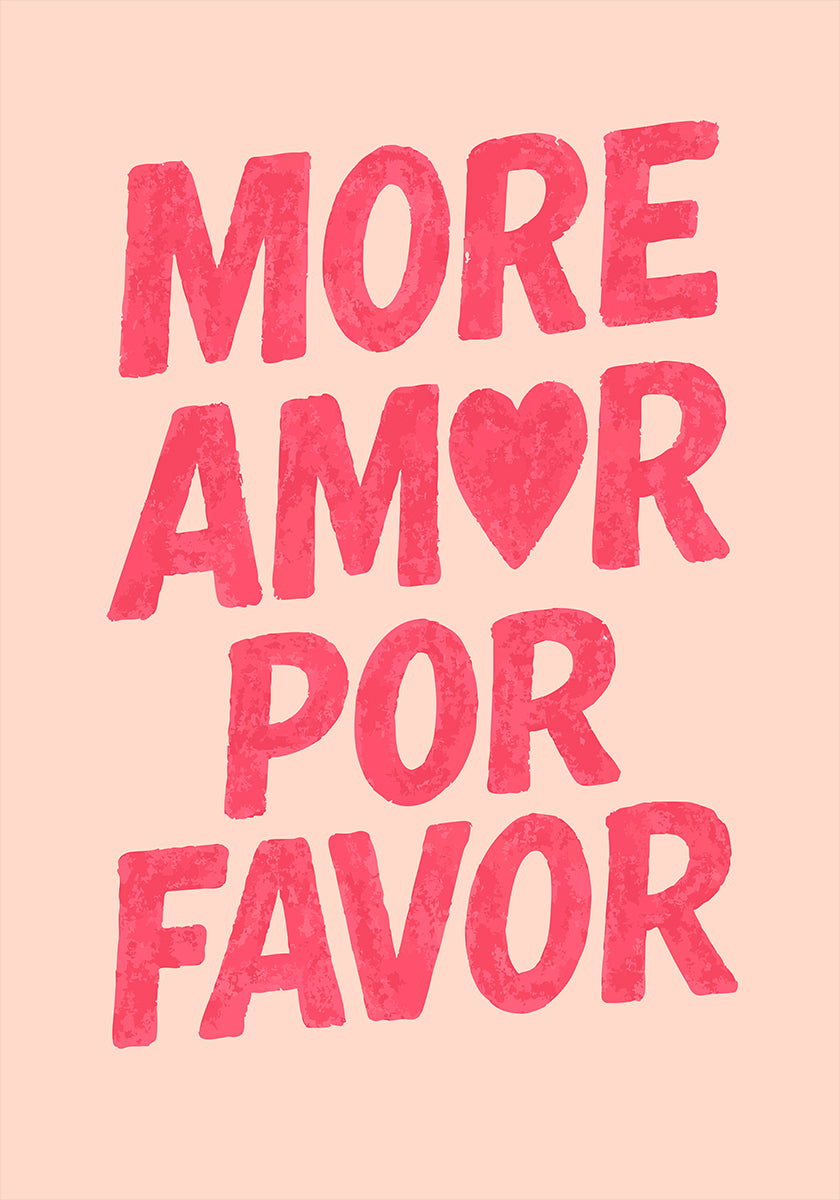 Love, Please More Plakat - Posterbox