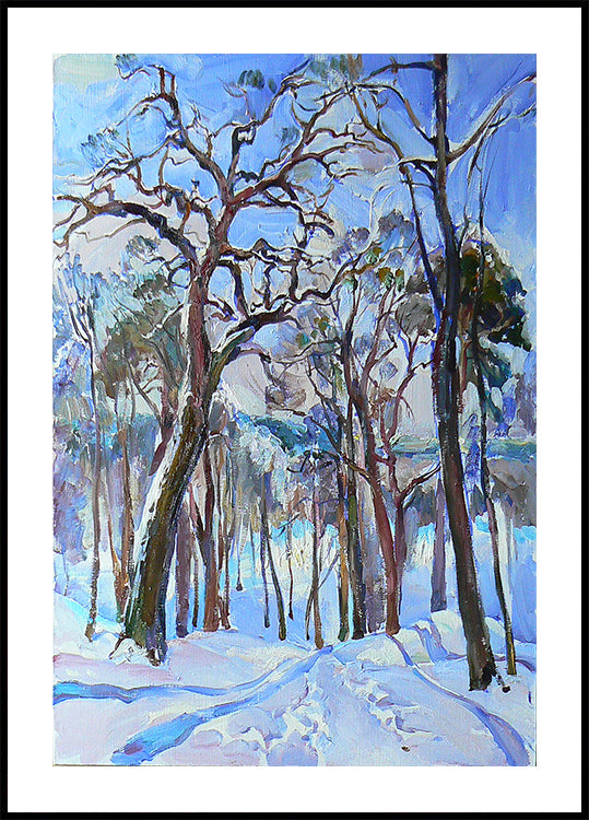 Winter forest Plakat - Posterbox