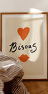Heartfelt Bisous Plakat - Posterbox