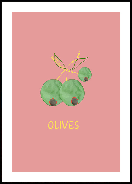 Olives in Pink (NEW) - Posterbox
