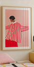 The Woman With the Red Stripes Plakat - Posterbox