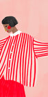 The Woman With the Red Stripes Plakat - Posterbox