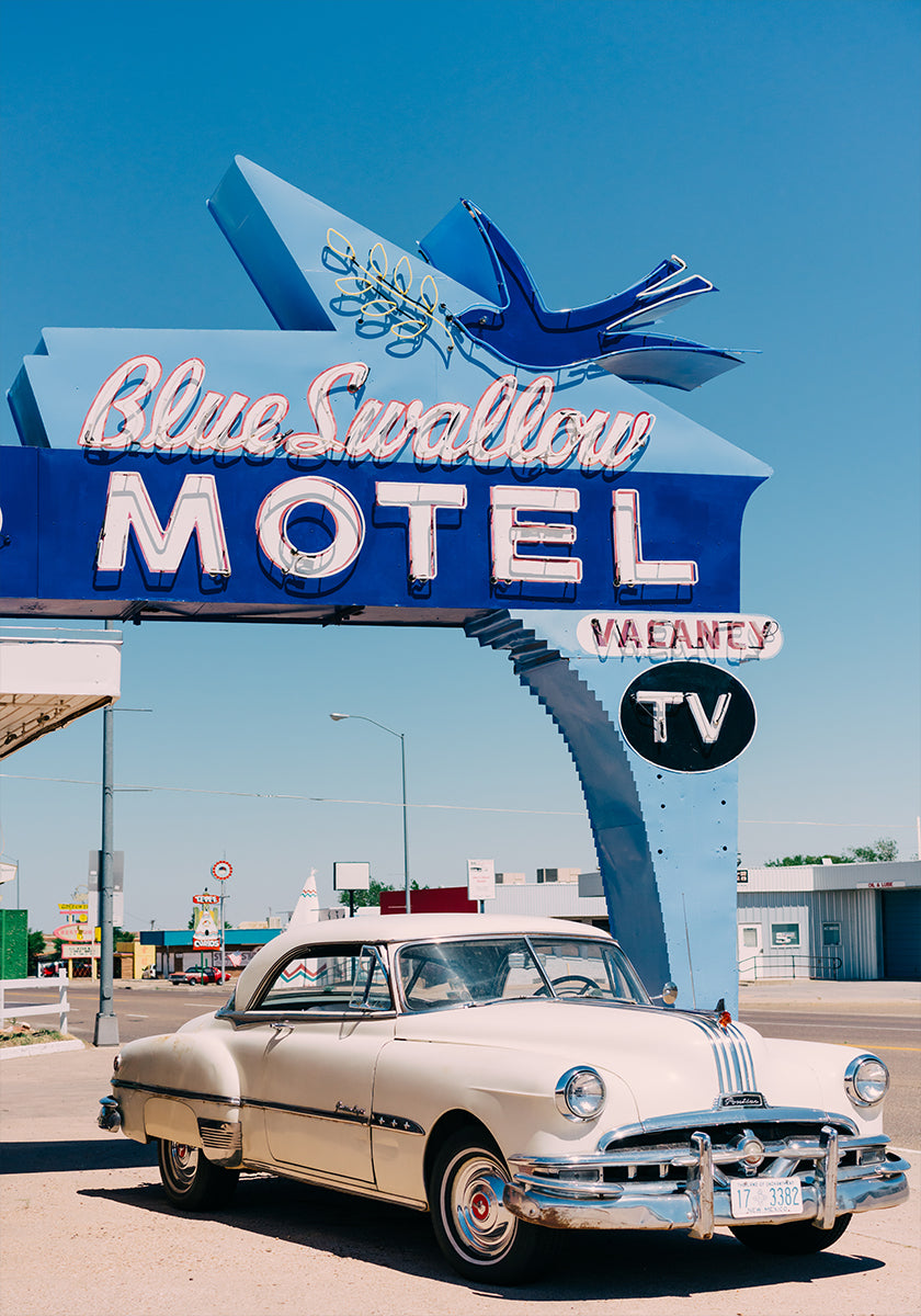 Blue Swallow Motel Plakat - Posterbox