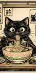 Ramen Cat Delight Poster - Posterbox