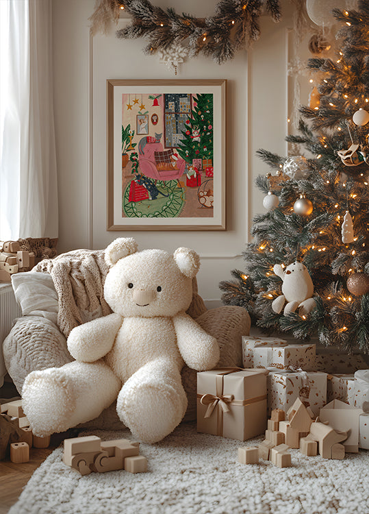 Christmas Cats in NY Plakat - Posterbox