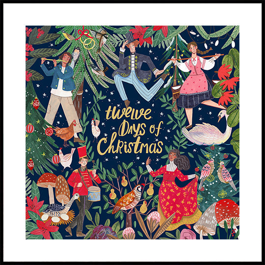 Twelve Days of Christmas Plakat - Posterbox