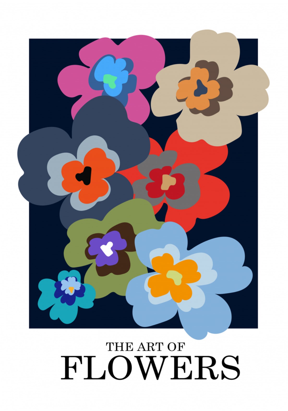 Fiori astratti colorati