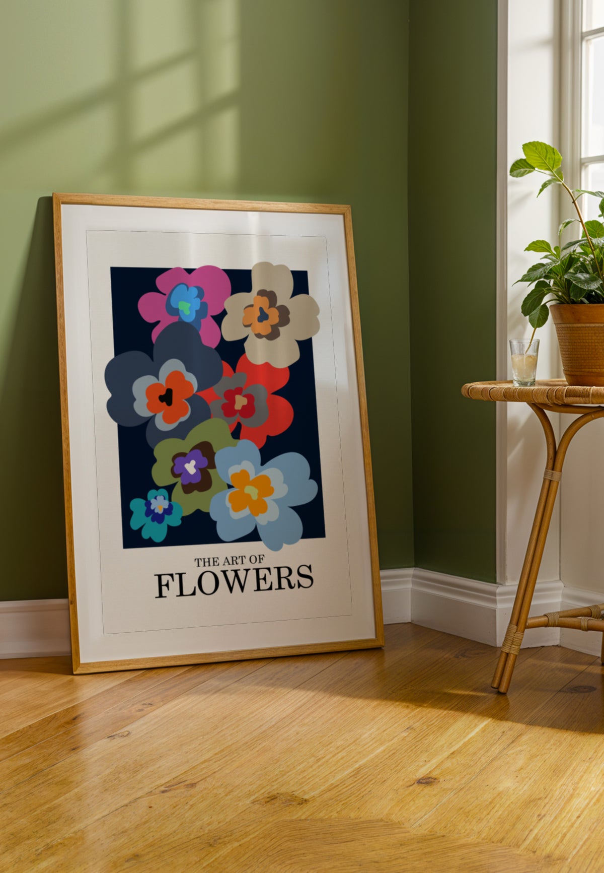 Fiori astratti colorati