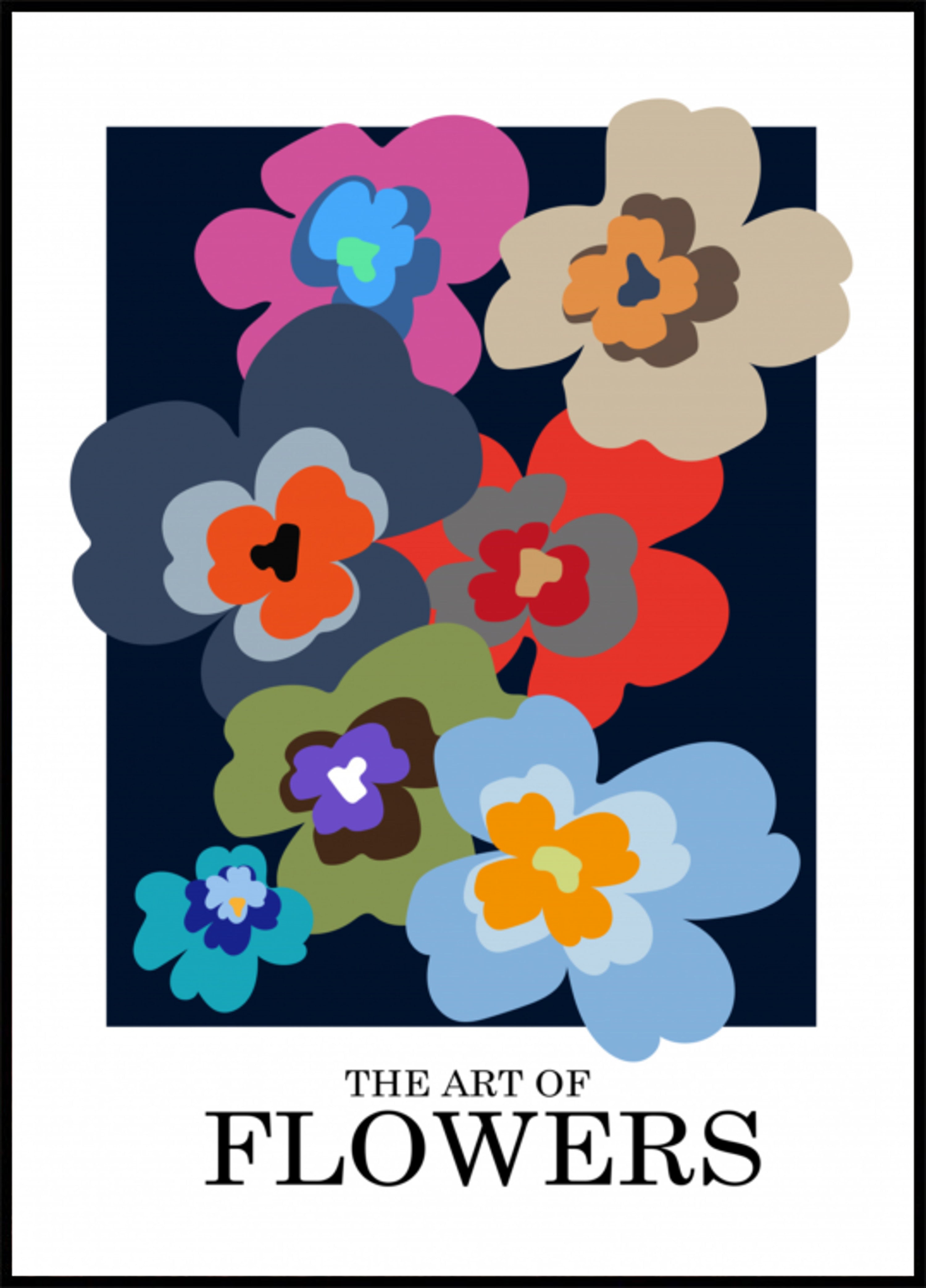 Fiori astratti colorati