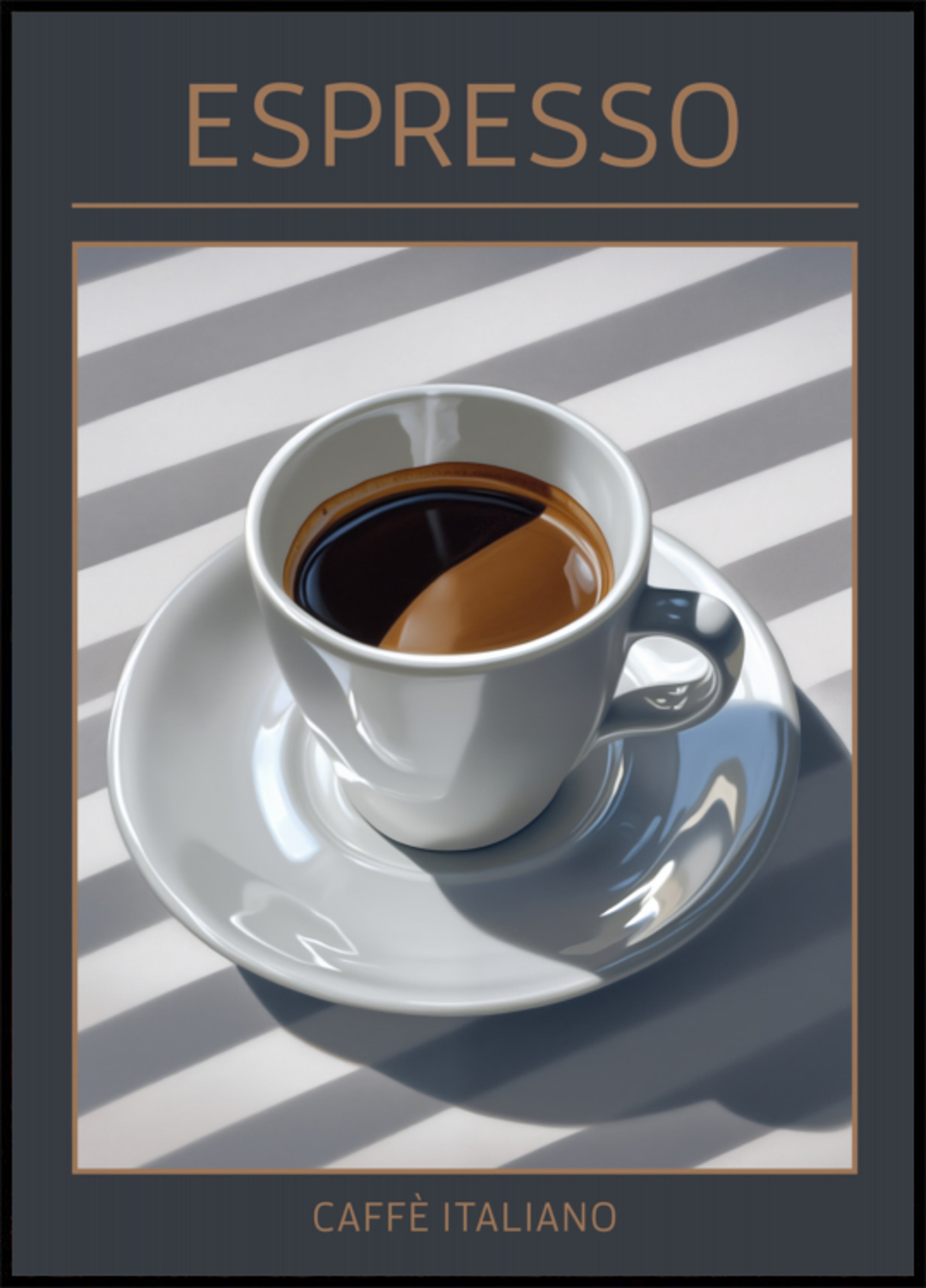 Luce del mattino dell'espresso