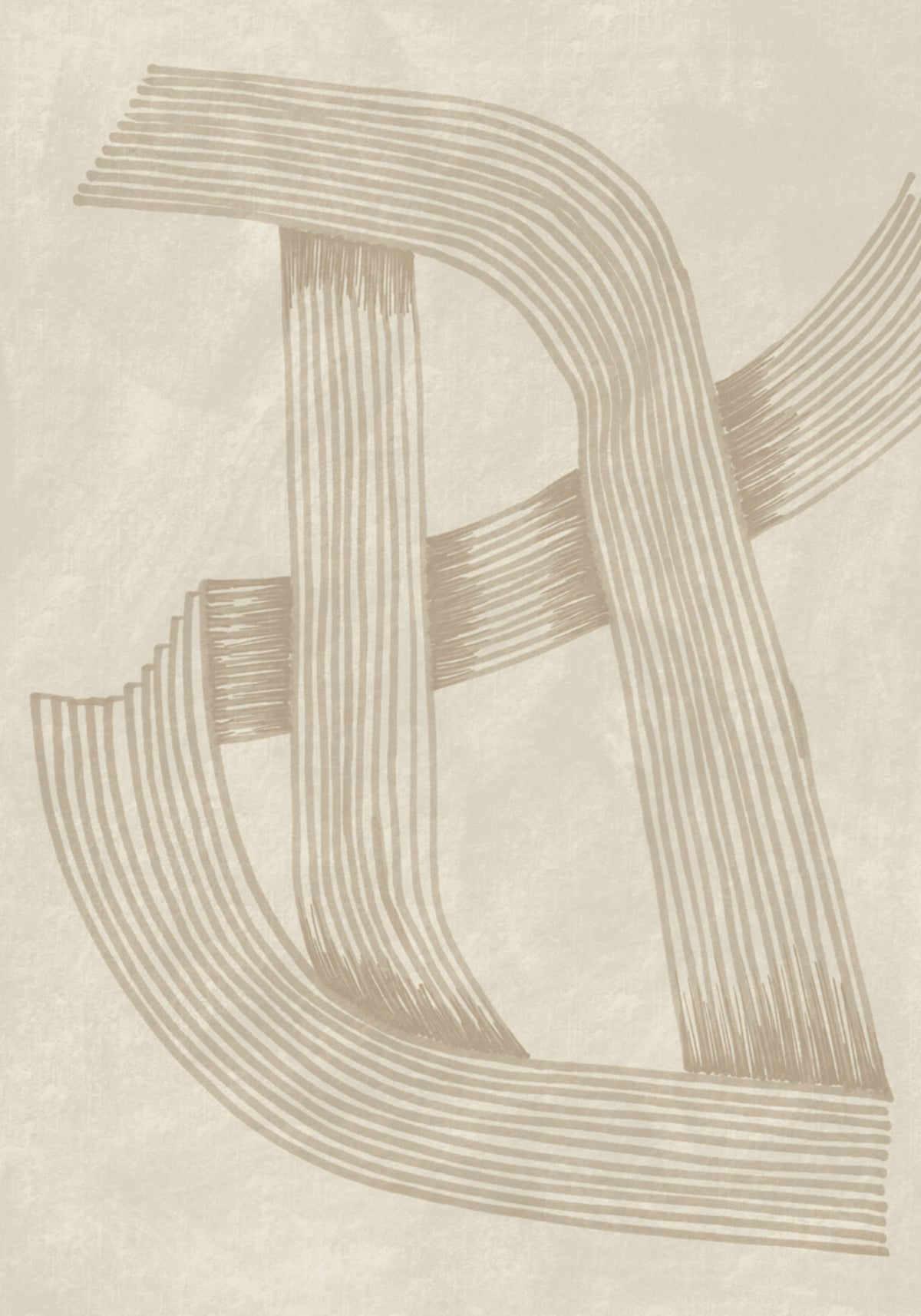 Linee beige intrecciate