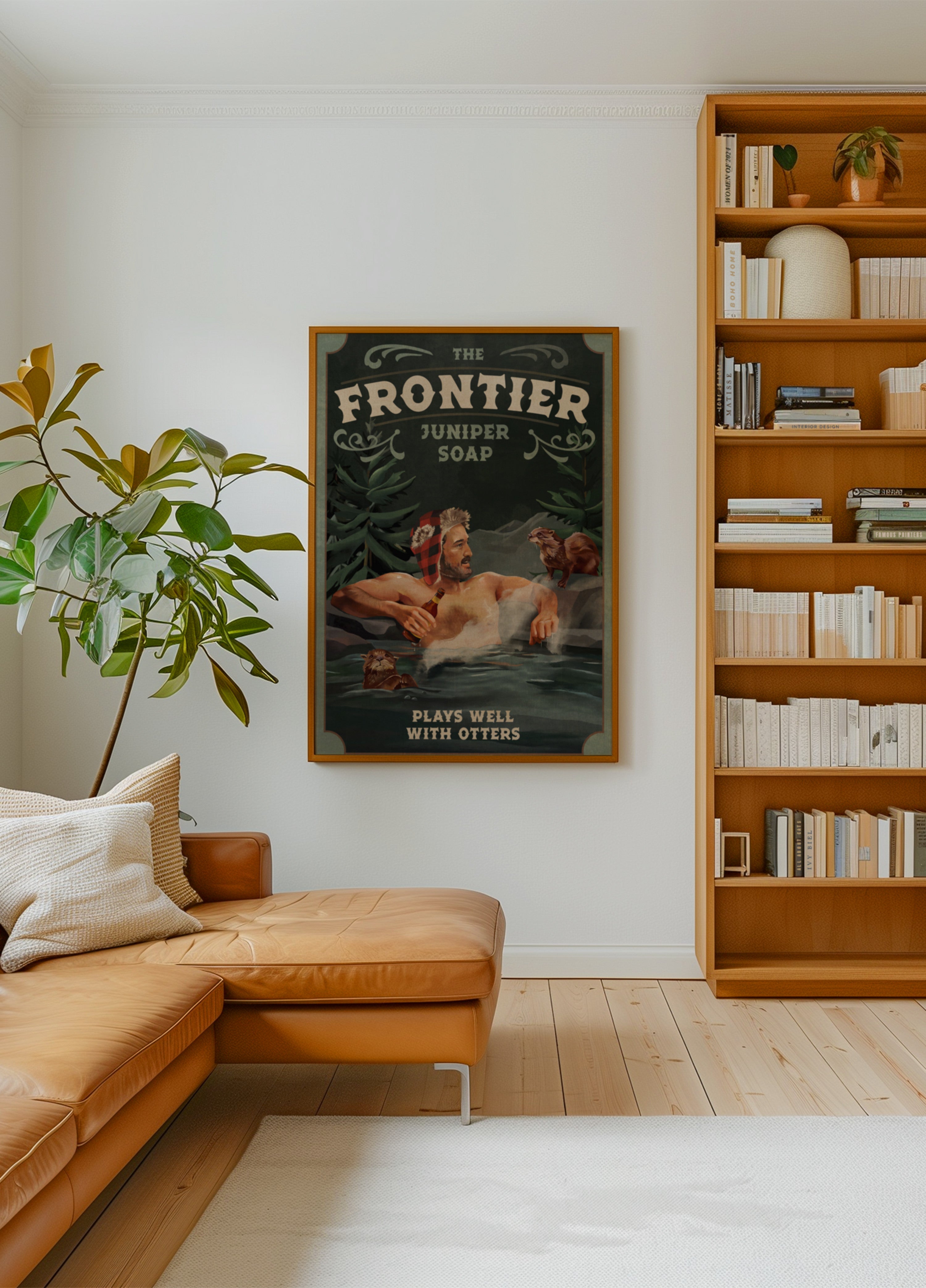 Uomo di frontiera con le lontre