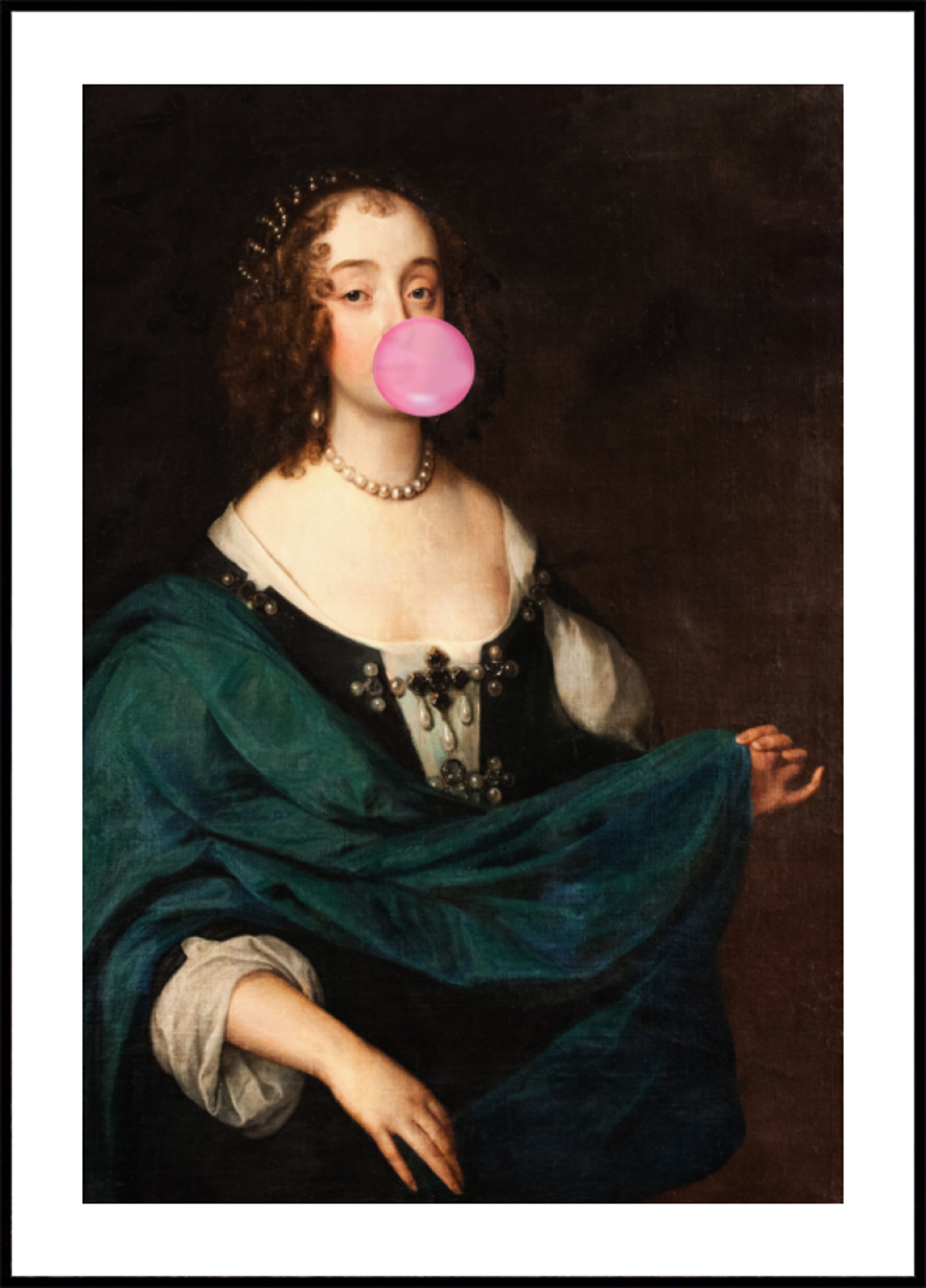 Ritratto classico di gomma da masticare