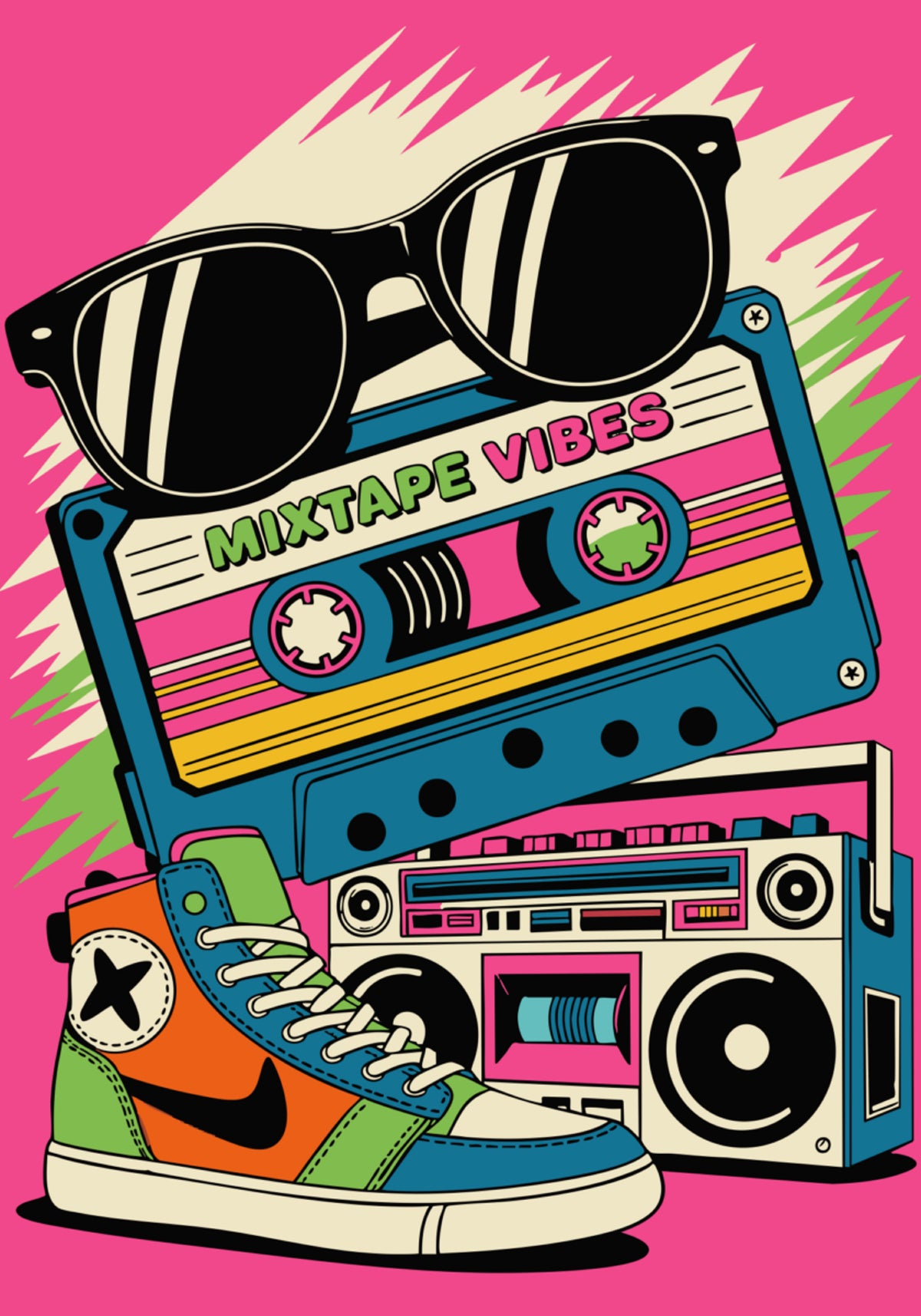 Vibrazioni di mixtape retrò