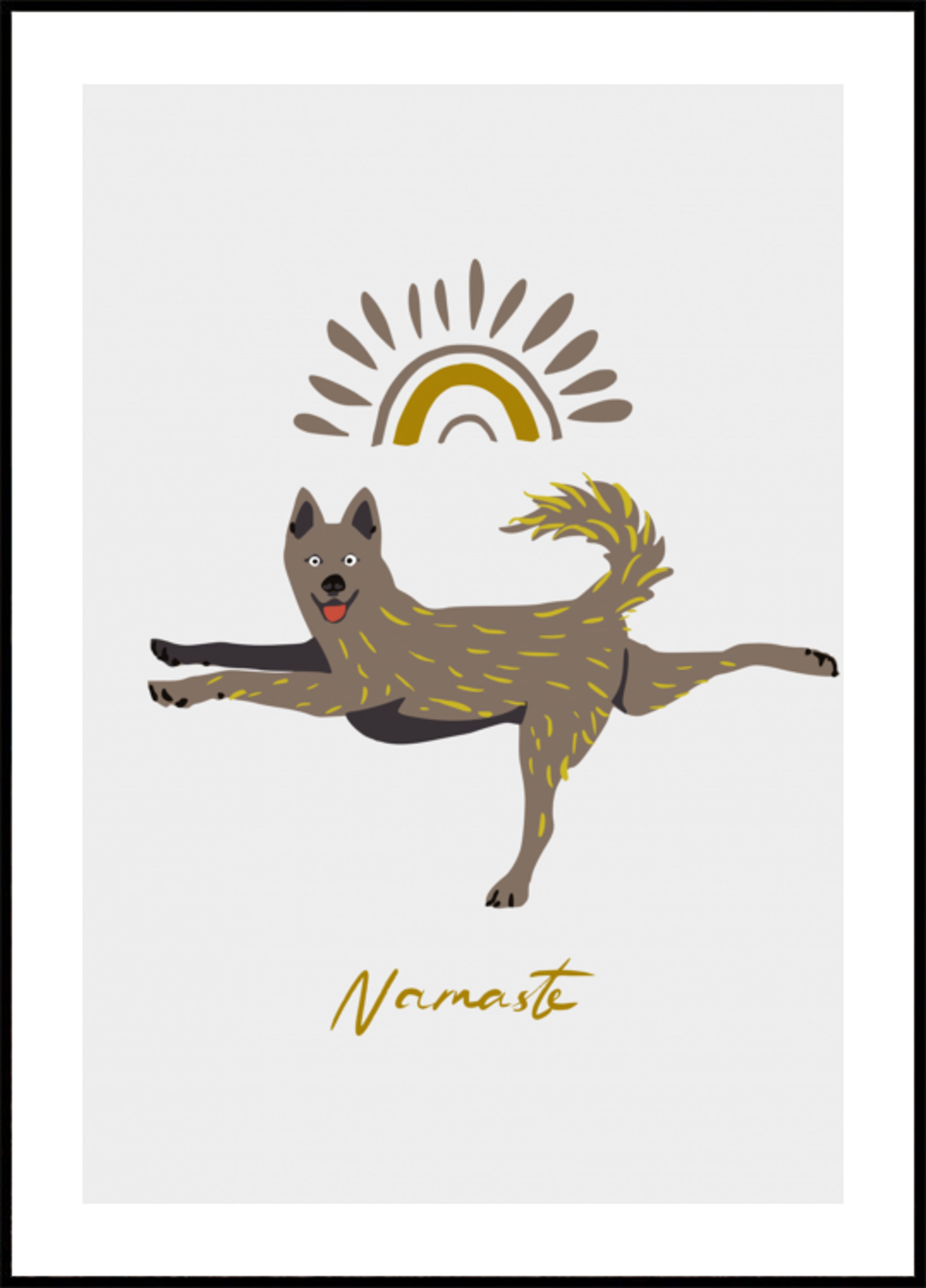 Namaste del cane yoga